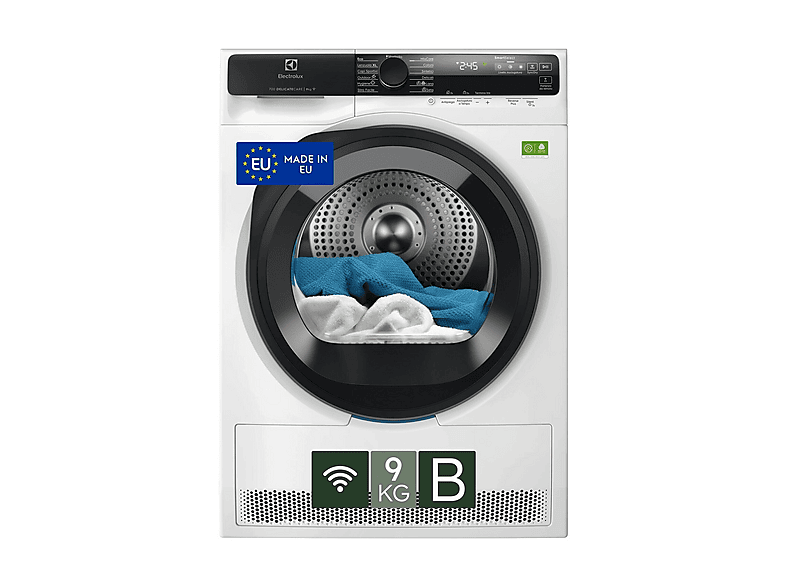 ASCIUGATRICE ELECTROLUX EW7H59B A pompa di calore, 9 kg, profondità 63,6 cm, 61 dB(A), Bianco, Classe B