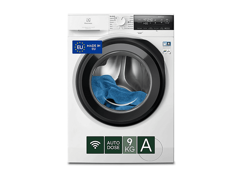Electrolux EW6F39GQ Lavatrice Carica Frontale 9 KG 1400 Giri/min Classe A (Bianco)