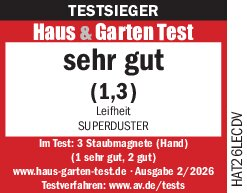 TESTSIEGER Haus & Garten Test: Sehr gut (1,3) Leifheit SUPERDUSTER