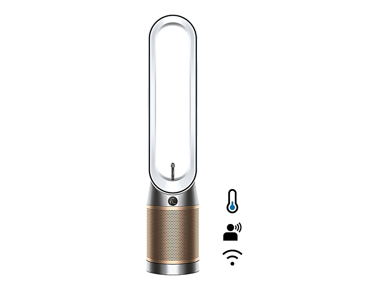 DYSON Find+Follow Luftreiniger Silber/Gold (0 W, Raumgröße: 27 m², HEPA-H13-Filter, K-Aktivkohlefilter, SCO-Filter)