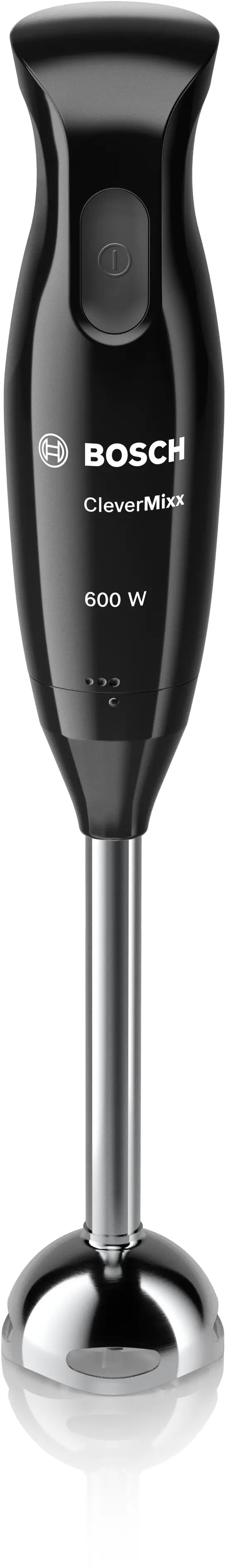 Fekete Bosch botmixer ezüst szárral és gombokkal. 600 W.