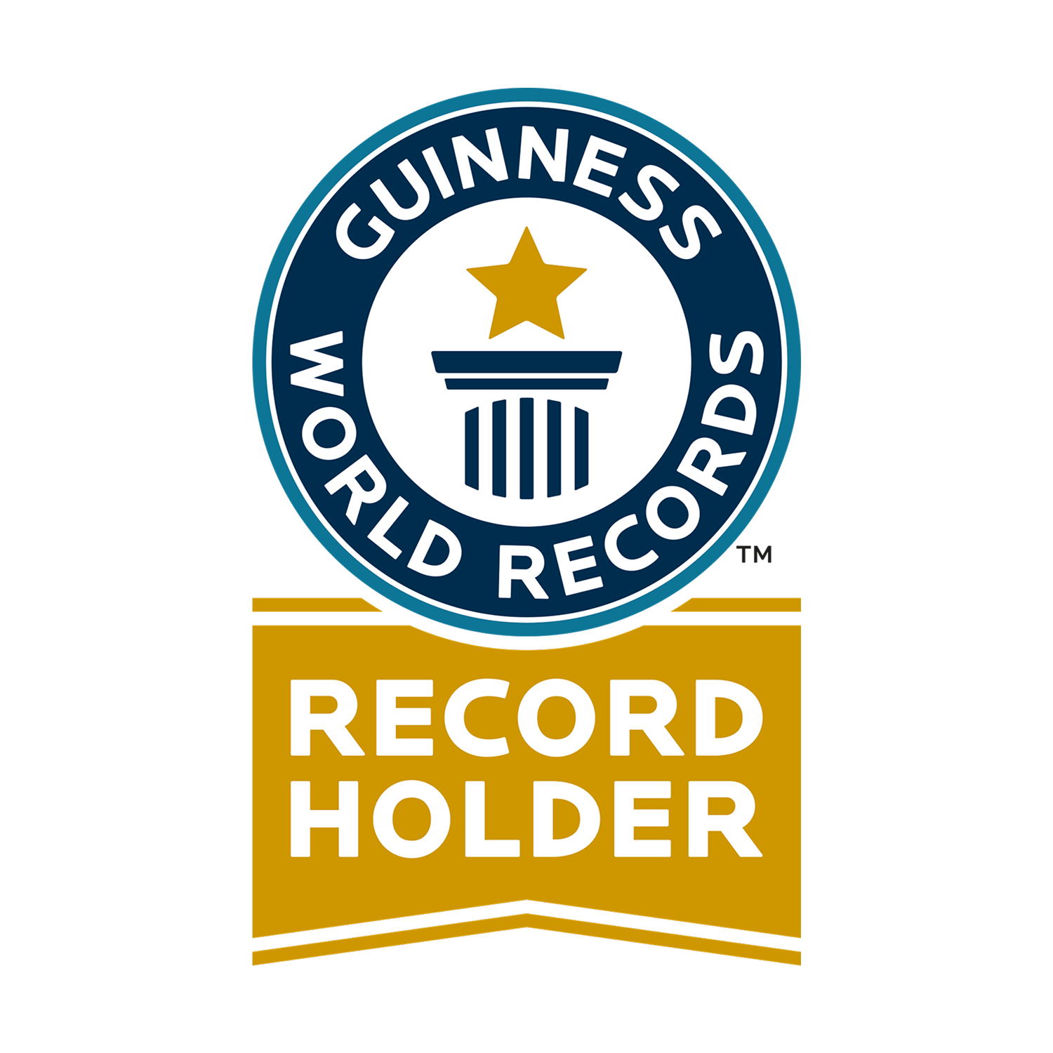 Logo de Guinness World Records con 'Record Holder' abajo.