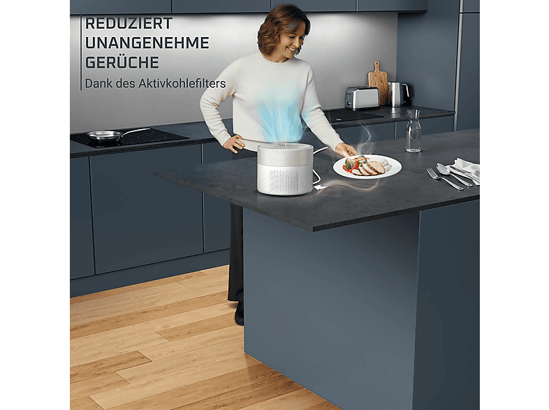 Rowenta PU1521 Pure Air Mini, Luftreiniger Weiß (3 Watt, Raumgröße: 22 m²) — Foto 3 von 5