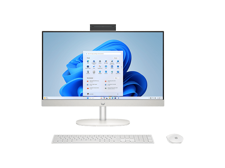 HP All-in-One Desktop 24-cr2017nb 23.8 Inch, Intel Core Ultra 7 255U, 16GB RAM, 512GB SSD