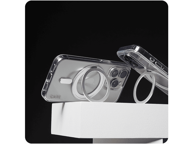 PanzerGlass Care Feature Case mit Kickstand & MagSafe, Backcover, für Apple iPhone 16, Transparent/Silber; Schutzhülle — Foto 4 von 5