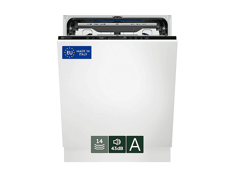 LAVASTOVIGLIE INCASSO Pannello frontale non in dotazione ELECTROLUX EES68600L, Programmi 8, Dimensioni: L 59,6 cm, A 81,8 P 56 Rumorosità 43 dB(A), Consumo di acqua 10,9 l, Bianco, Classe