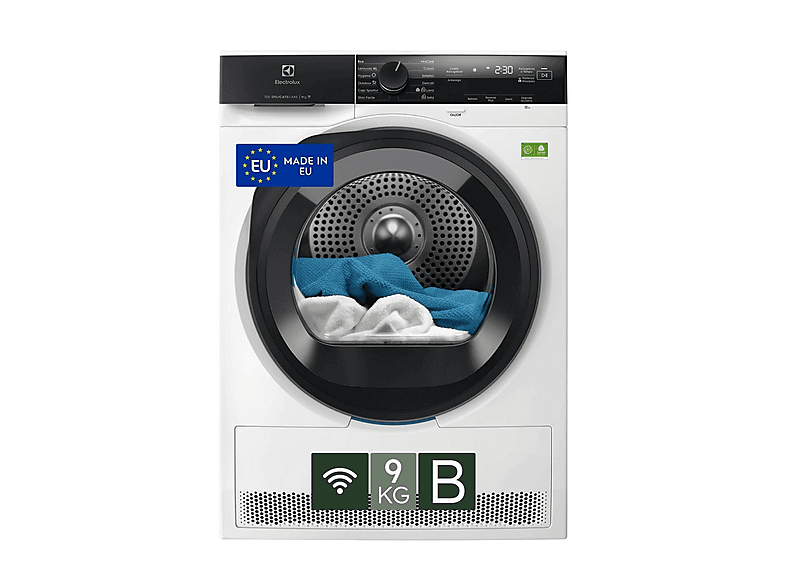 ASCIUGATRICE ELECTROLUX EW7H49YB A pompa di calore, 9 kg, profondità 63,6 cm, 61 dB(A), Bianco, Classe B