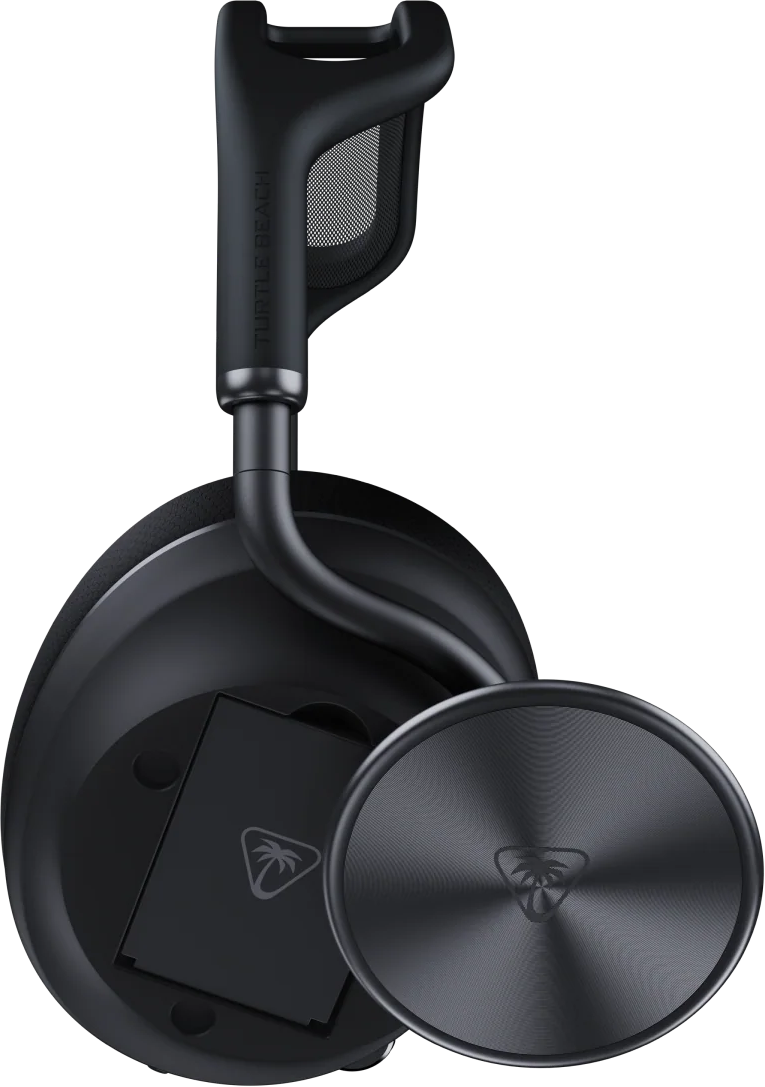 Casque noir Turtle Beach avec écouteur texturé et serre-tête réglable.