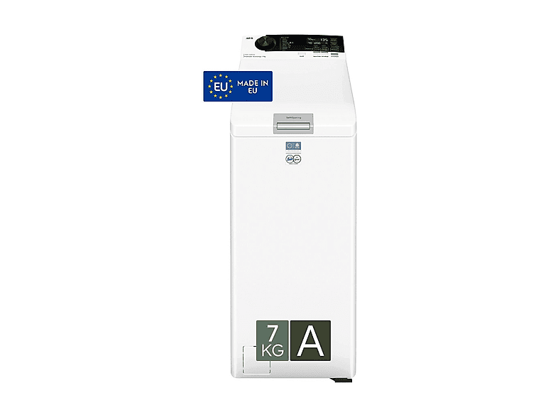 AEG LTR7E37S LAVATRICE CARICA ALTO, Caricamento dall'alto, 7 kg, 11 programmi, Profondità 59,9 cm, Giri 1251 rpm, Bianco, livello rumorosità centrifuga 79 dB(A), Classe A