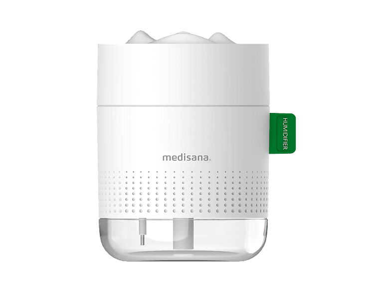 Humidificador - Medisana AH500, 450 ml, Doble pulverización, Silencioso, Blanco