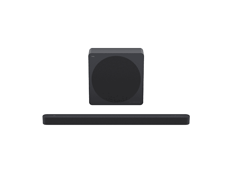 SOUNDBAR + SUBWOOFER TCL A65K, Audio Bang&Olufsen, Dolby Atmos, AI Sonic Adaptation, Cassa Wireless, Potenza Massima 460W, Titanio Scuro