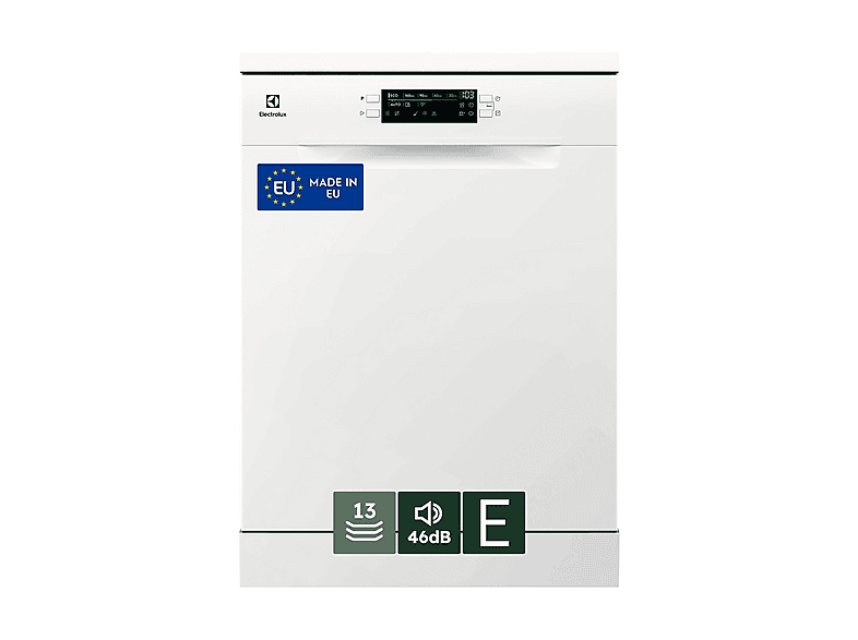 LAVASTOVIGLIE Libera installazione (FS) ELECTROLUX ESA47200SW, Programmi 8, Dimensioni: L 59,6 cm, A 84,5 P 63 Rumorosità 46 dB(A), Consumo di acqua 9,9 l, BIANCO, Classe E