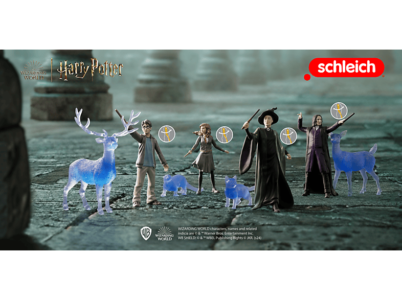 SCHLEICH 42681 - WIZARDING WORLD™ Hermine ( & ) Patronus Spielset Mehrfarbig