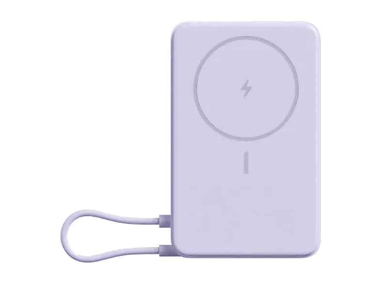 Powerbank - Xiaomi Magnetic Powerbank, 10000 mAh, 1x USB-C, Carga Inalámbrica, Morado