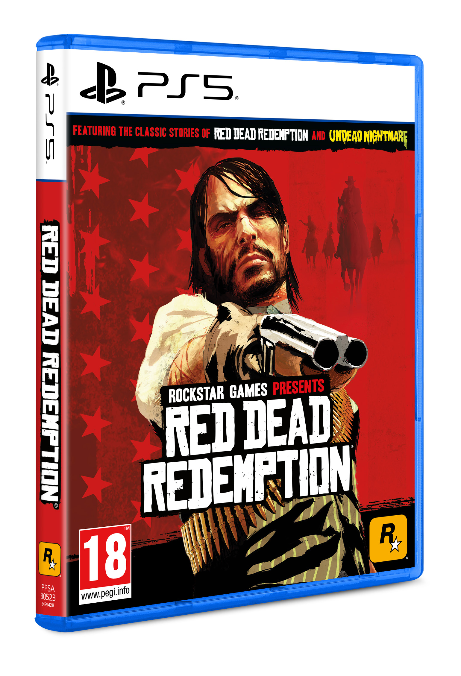 Kovboy temalı PlayStation 5 Red Dead Redemption oyun kutusu.
