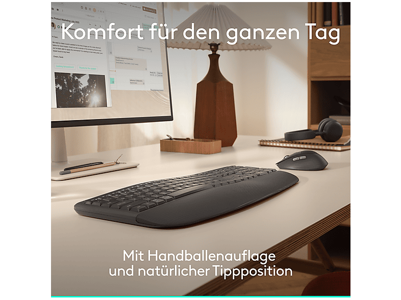 LOGITECH Signature Comfort Plus MK880 Maus- und Tastaturset, Grafit — Foto 3 von 5