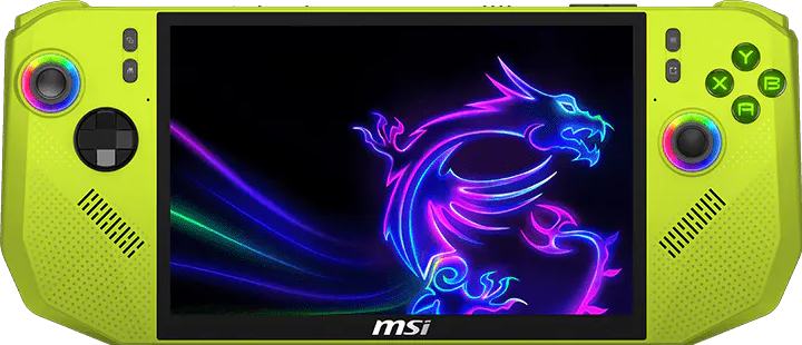 MSI Claw A8 BZ2EM hordozható játékkonzol, neonzöld (9S7-1T8K13-045)