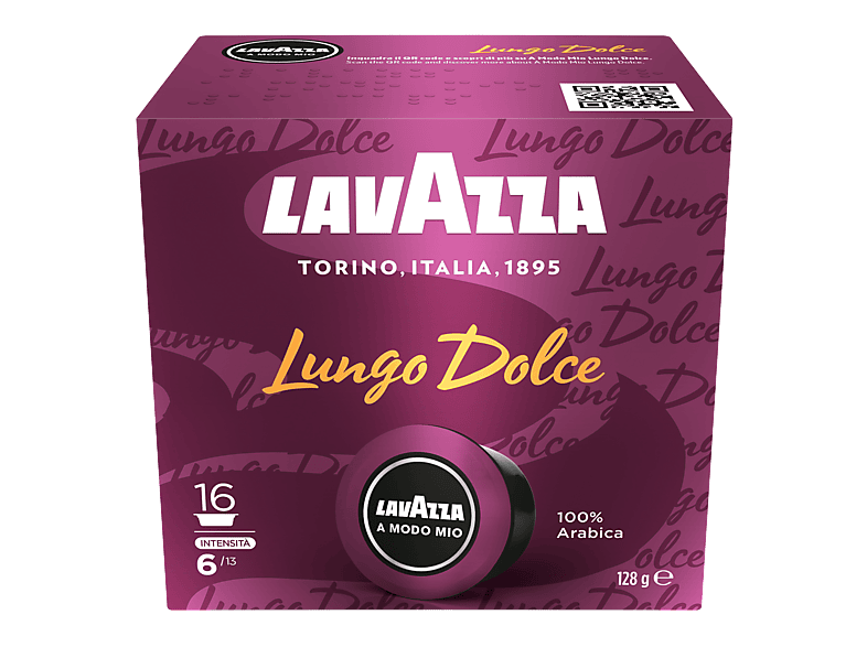 Lavazza 8649 A Modo Mio Lungo Dolce Kaffeekapseln, 16 Stück