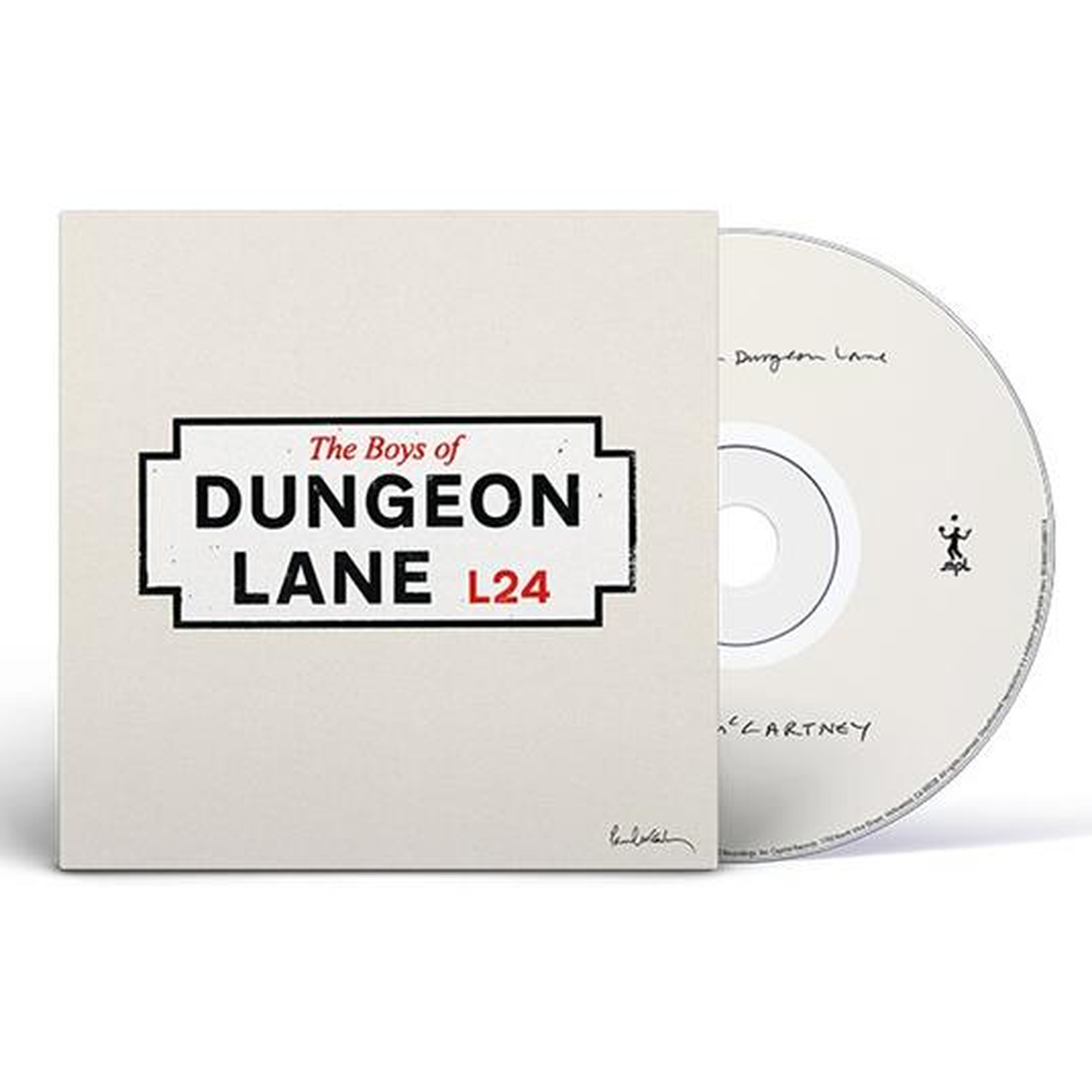 CD-hoes met "The Boys of DUNGEON LANE L24" en een CD met "Dungeon Lane".