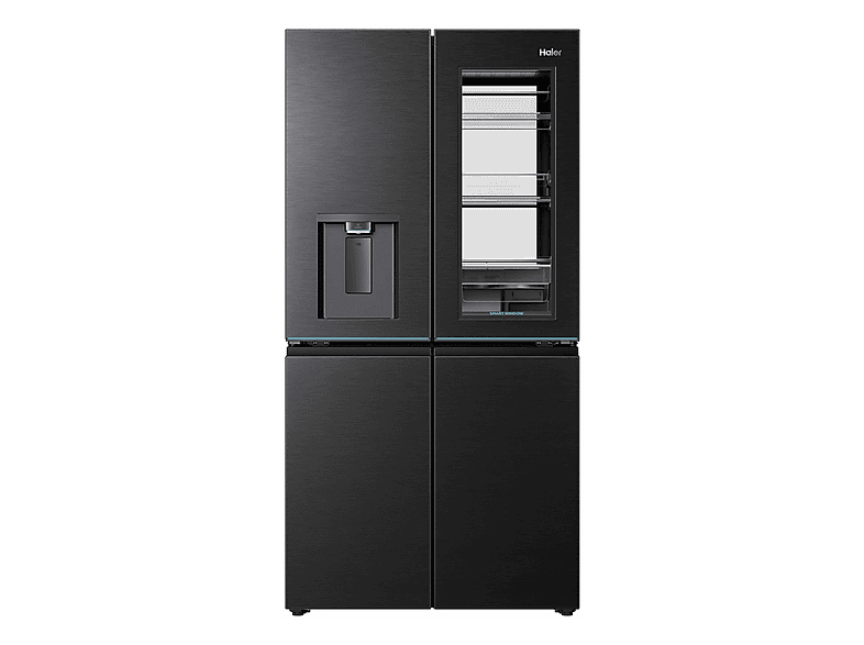Haier HCW99F18DHMB Horizon Collection French Door, Kühl- und Gefrierkombination (700 l, D, 1825 mm hoch, No Frost (verminderte Eisbildung), Schwarz)