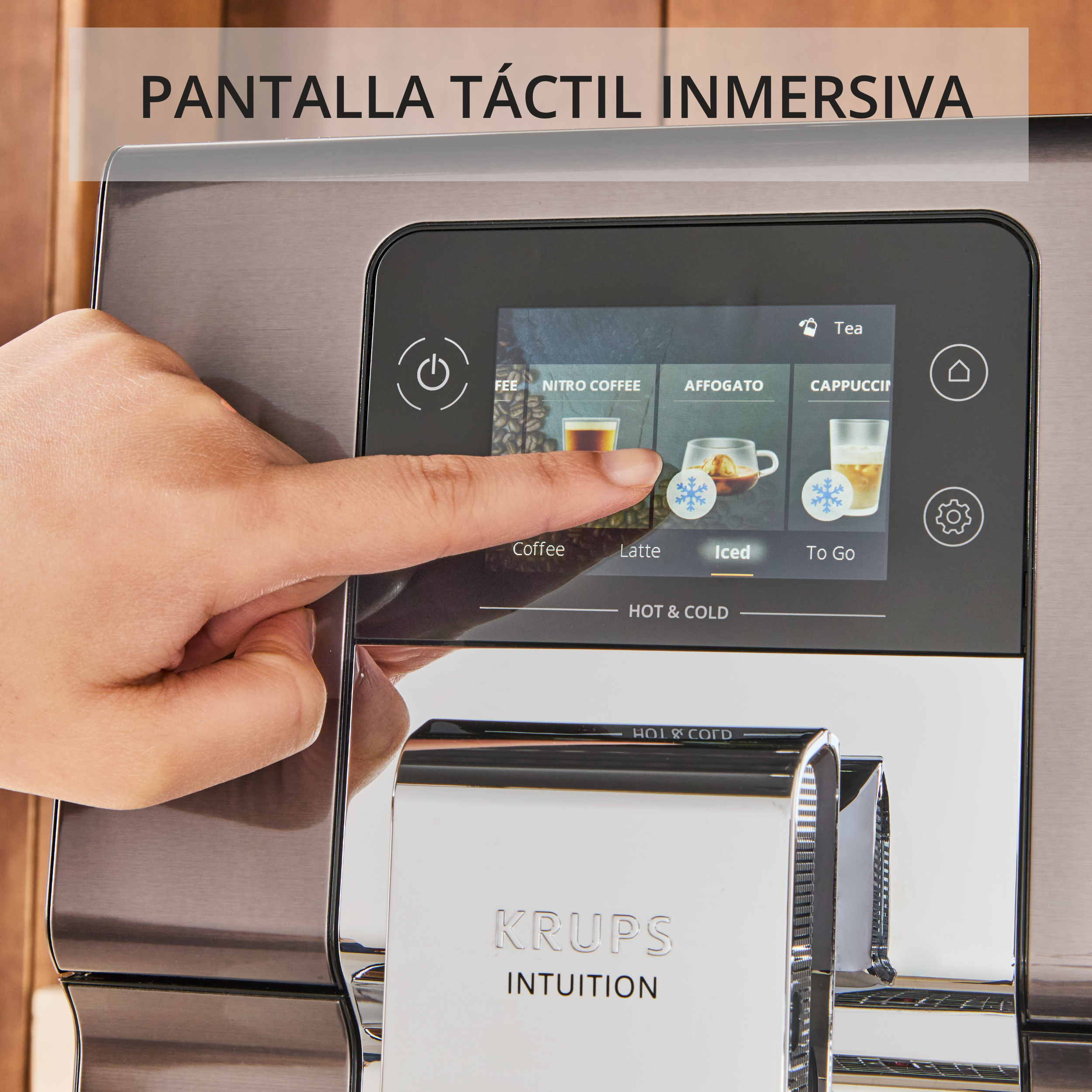 Pantalla táctil inmersiva