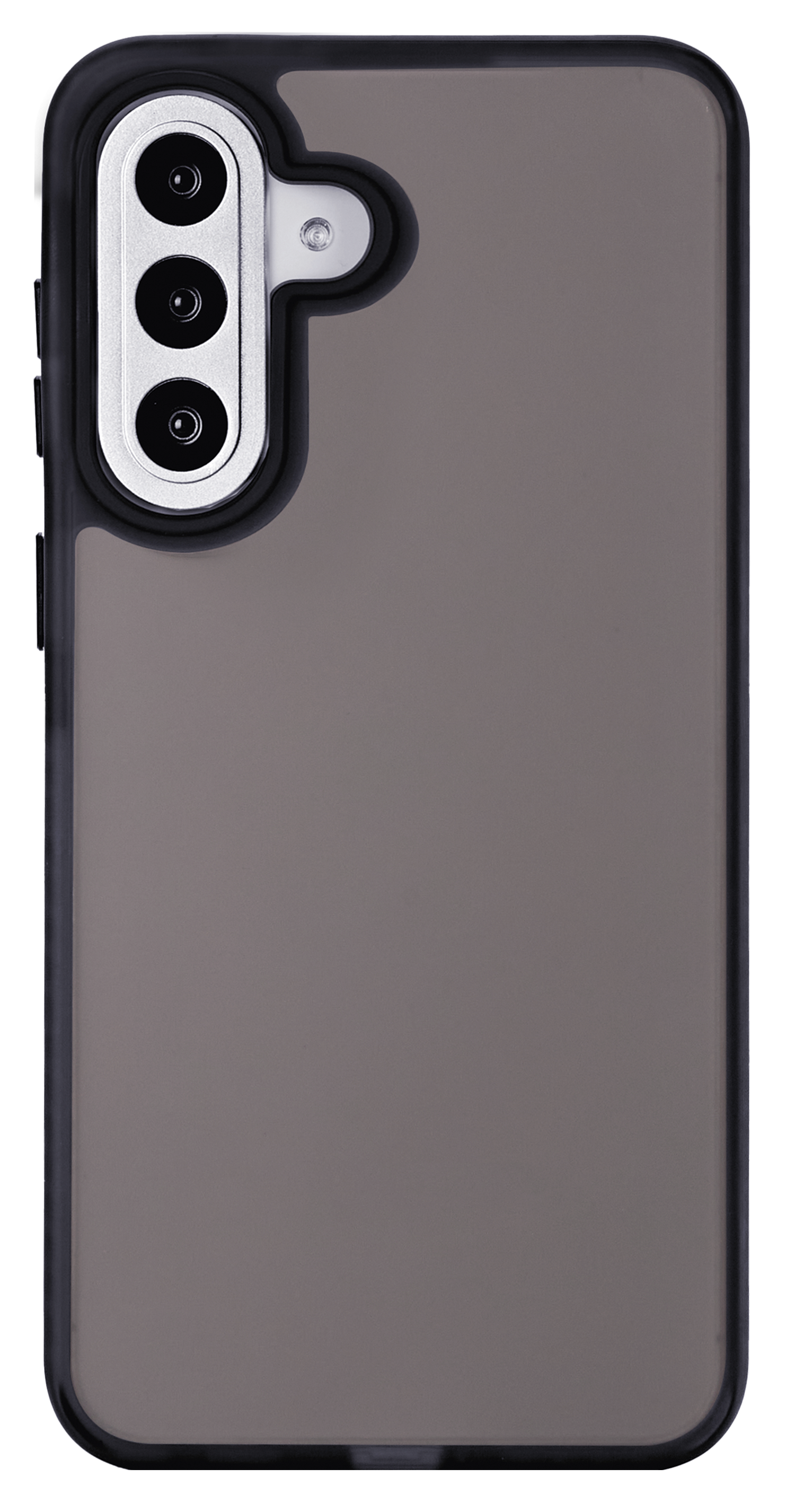 Rückseite eines Smartphones mit drei Kameralinsen und Blitz.