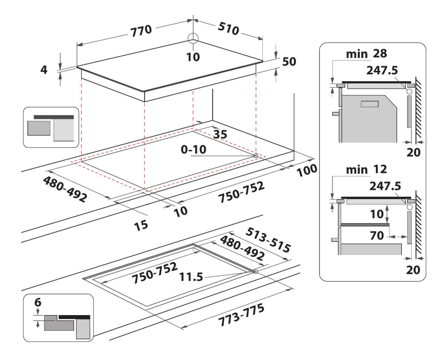 WHIRLPOOL WL S3777 NE BM  Beépíthető indukciós főzőlap