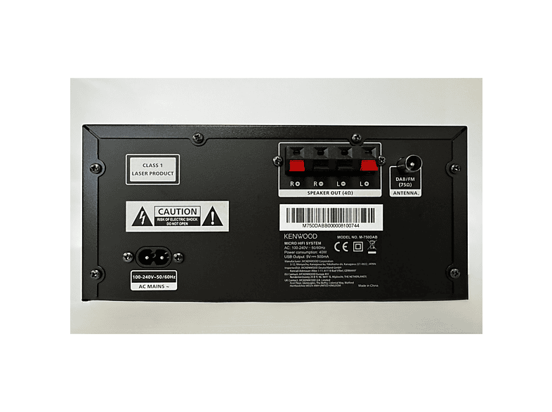 Kenwood M-750DAB Micro HiFi-System mit CD, USB, DAB+ — Foto 4 von 5