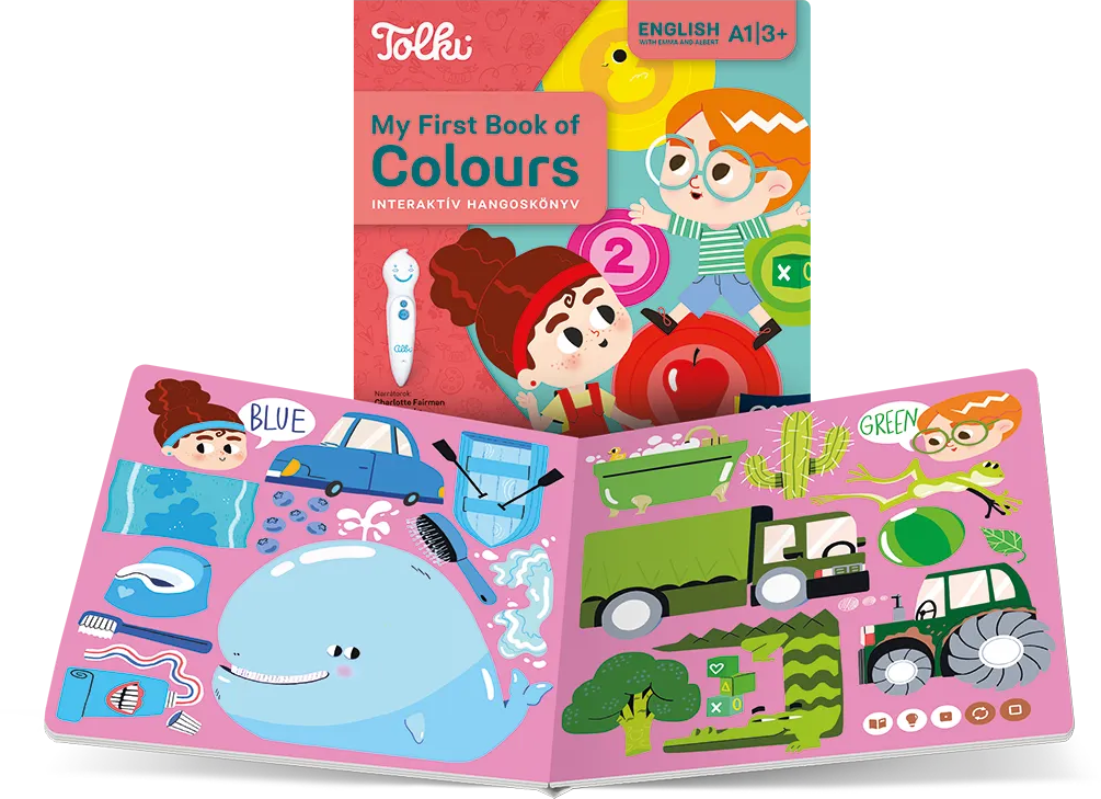 ALBI Tolki interaktív hangoskönyv, My First Book of Colours (53985)