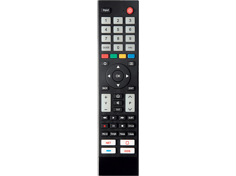 Vivanco Fernbedienung für Hisense TV und Smart TV, Schwarz