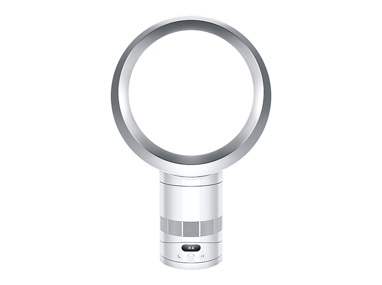 Dyson 602807-01 AM12 Tischventilator Weiß (30 Watt, schwenkbar, mit Fernbedienung, 10 Geschwindigkeitsstufen, Timerfunktion 30m, 1h, 2h, 4h, 8h)