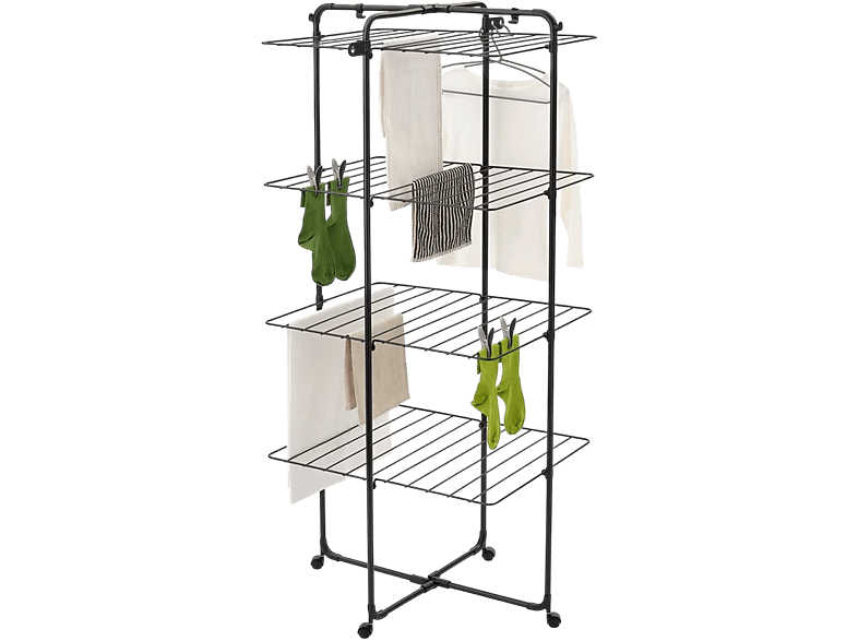 Brabantia HangOn Turm-Trockengestell, 30 Meter - Matt Black