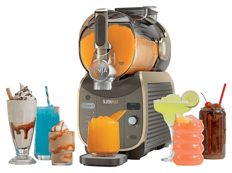 NINJA FS605EUBR Slushi Max Slush-Eismaschine (440 Watt, 4,4 l, Mokka)