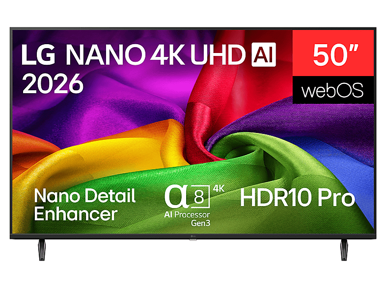 LG Electronics 50NU800B6LC (2026) 50 Zoll nano 4K UHD TV; LED TV