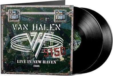 Van Halen 5150 Live in New Haven 1986 albumhoes met twee vinylplaten.