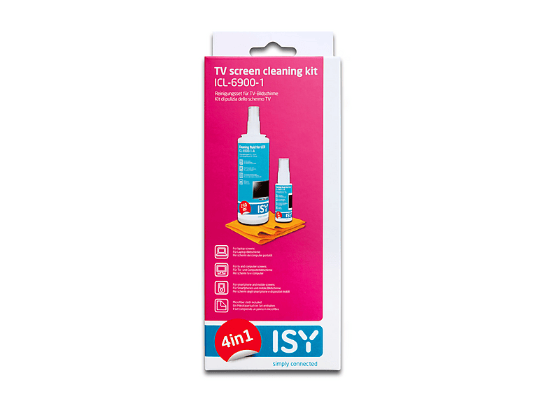 ISY ICL-6900-1 TV Spezialreinigungsset 4in1 — Foto 3 von 3