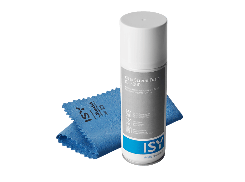 ISY ICL 5000 Reinigungsschaum für TFT/LCD/Plasma-Display 200 ml; Schaumreiniger
