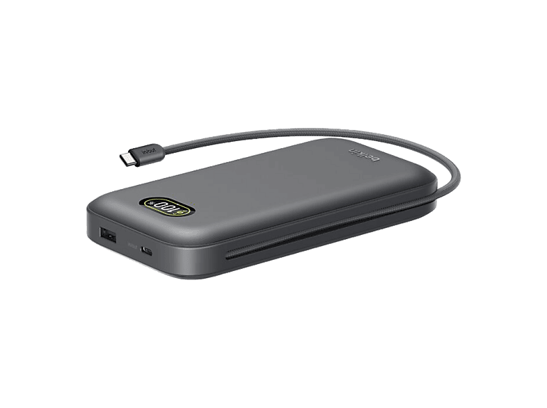 Powerbank - BELKIN BPB040hqCH, 27000 mAh, 1x USB-A, 2x USB-C, 240W, Gris Carbón