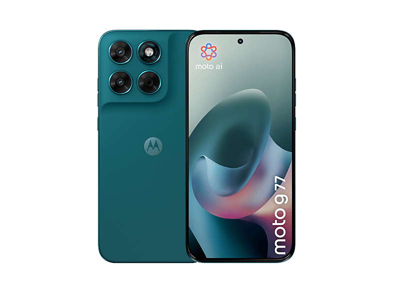 Móvil - motorola moto g77, PANTONE Shaded Spruce, 512GB, 8GB RAM, 6.8 " Extreme AMOLED, MediaTek Dimensity 6400, 5200 mAh