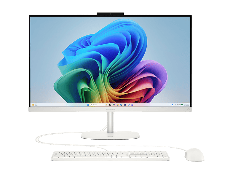 All in one - HP OmniStudio Next Gen AI 27-cw0006ns Copilot+ PC, 27" FullHD, AMD Ryzen™ 5 430 50 TOPS, 32GB RAM, 1TB SSD, W11 Home, Blanco algodón