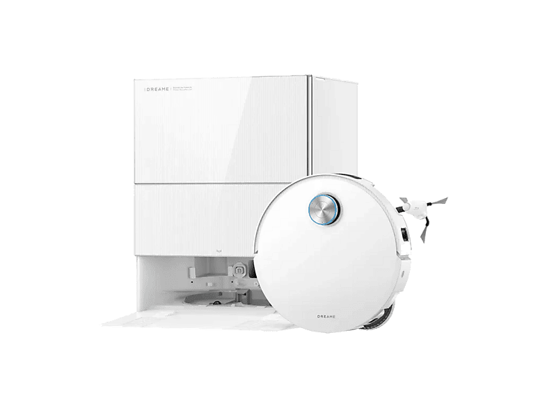 Robot friegasuelos - Dreame X60 Pro Ultra Complete, 42000 Pa, 68 dB(A), Doble Brazo Robótico con Extensión de 18 cm, cepillo antienredos, Blanco