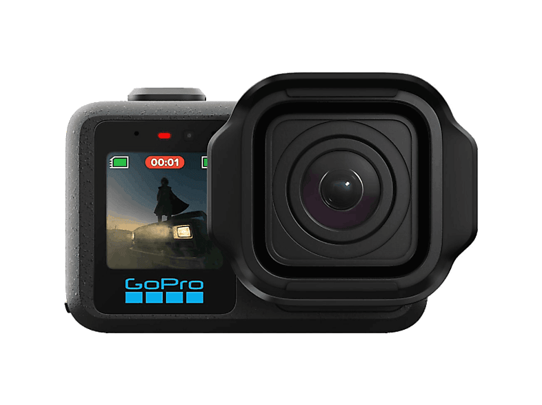 Cámara deportiva – GoPro MISSION 1, 8K (16:9) a 30/25/24 fps, 5h Autonomía, 50 MP, Sumergible 20m, F2,8, 4 Micrófonos, WiFi, Negro