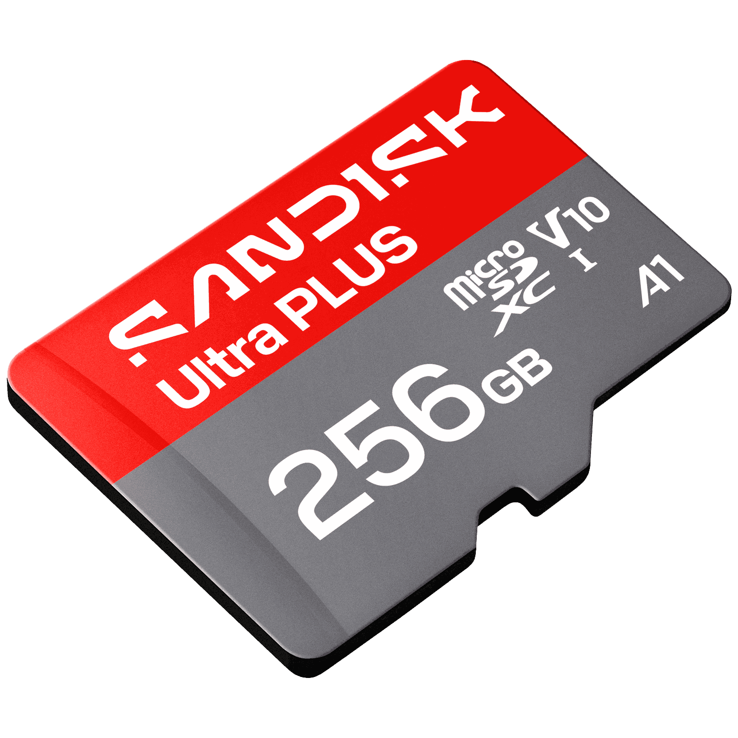 Tarjeta SanDisk Ultra Plus 256GB microSDXC con V10 y A1.