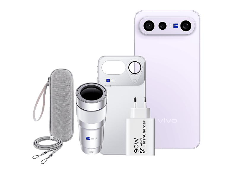 Móvil – vivo Bundle X300 FE, Mist Purple, 512 GB, 12 GB RAM, 6.31″ AMOLED, Snapdragon® 8 Gen 5 Mobile, 6500 mAh