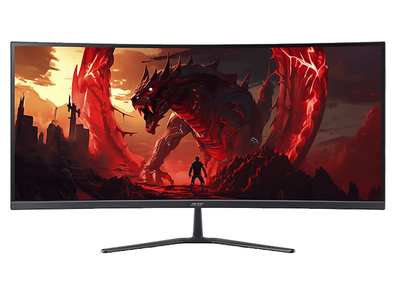 Monitor gaming - Acer Nitro ED340CURX0BMIIPX, 34 " WQHD, 200 Hz, 1 ms, VA, Pantalla curva, FreeSync Premium, Altavoces integrados