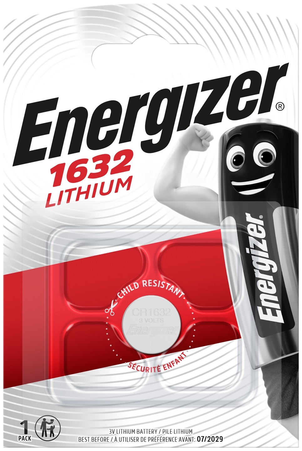 ENERGIZER Lítium Gombelem CR1632 (EGCR1632)