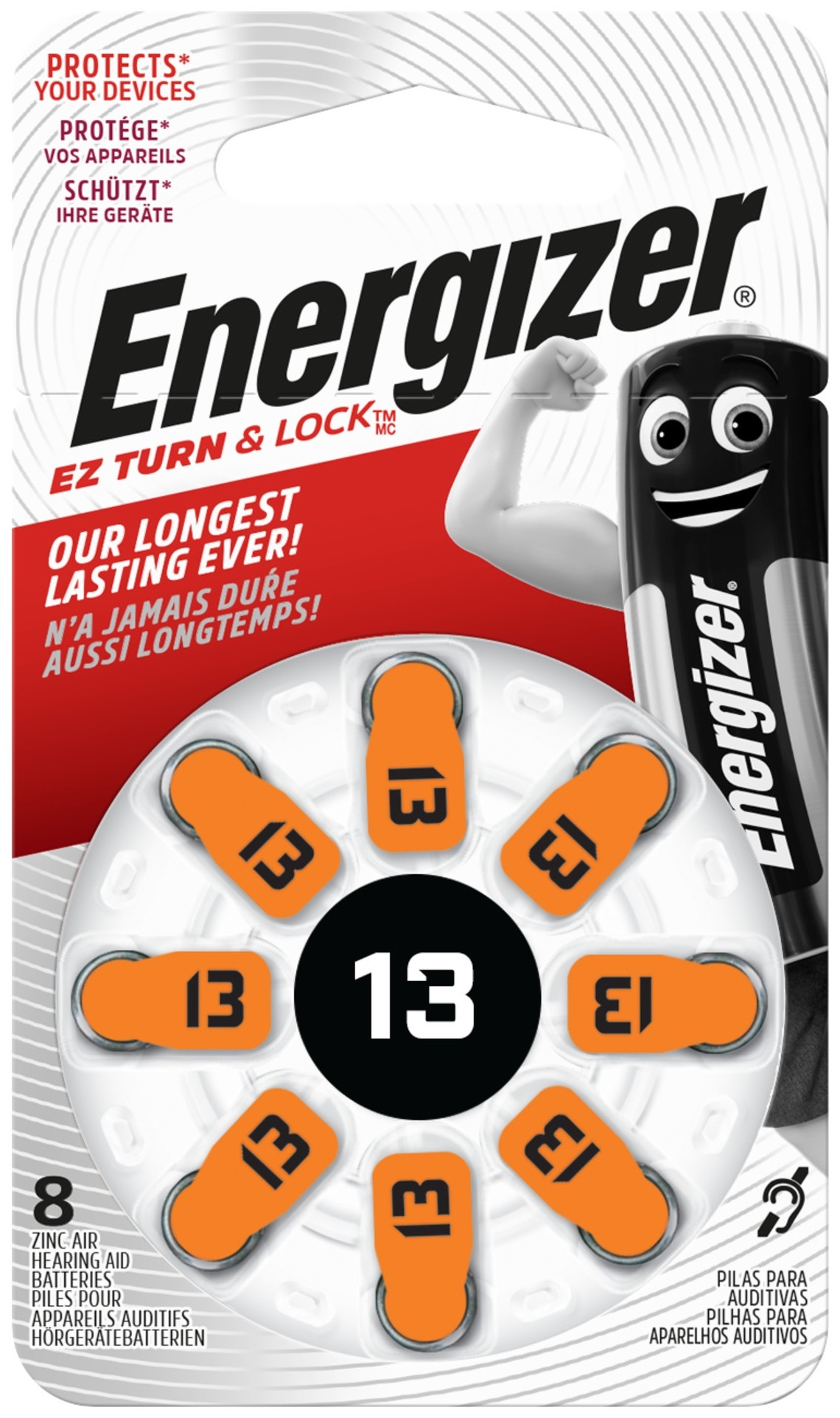 ENERGIZER Hallókészülék Elem ZA13 B8 (EZA13)