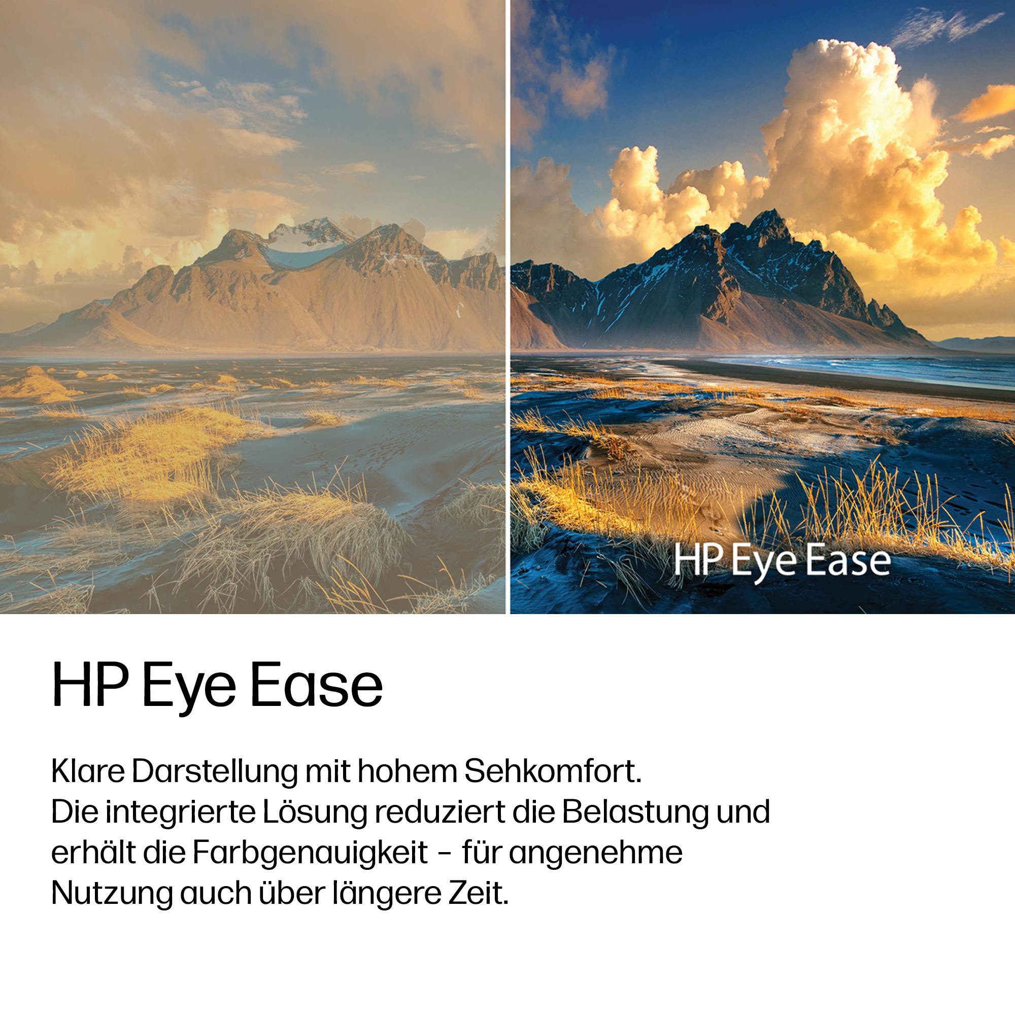 Zwei Landschaftsbilder nebeneinander, die Berge und Küsten zeigen.