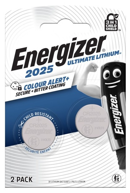 ENERGIZER Ultimate Lítium Performance Gombelem CR2025 B2 (EGULP2025B2)