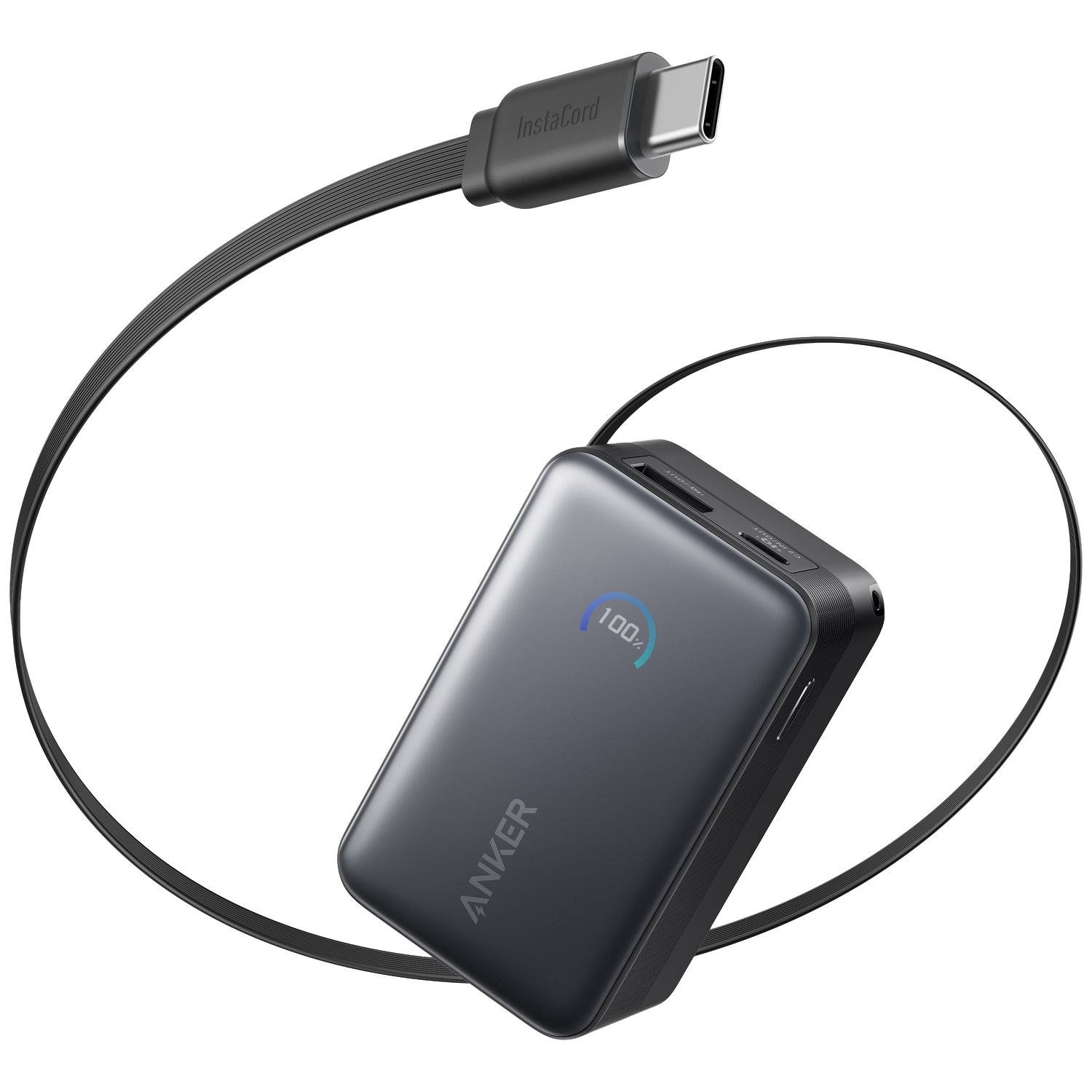 ANKER Nano Powerbank 10.000 mAh 45W met ingebouwde USB-C-kabel Powerbank